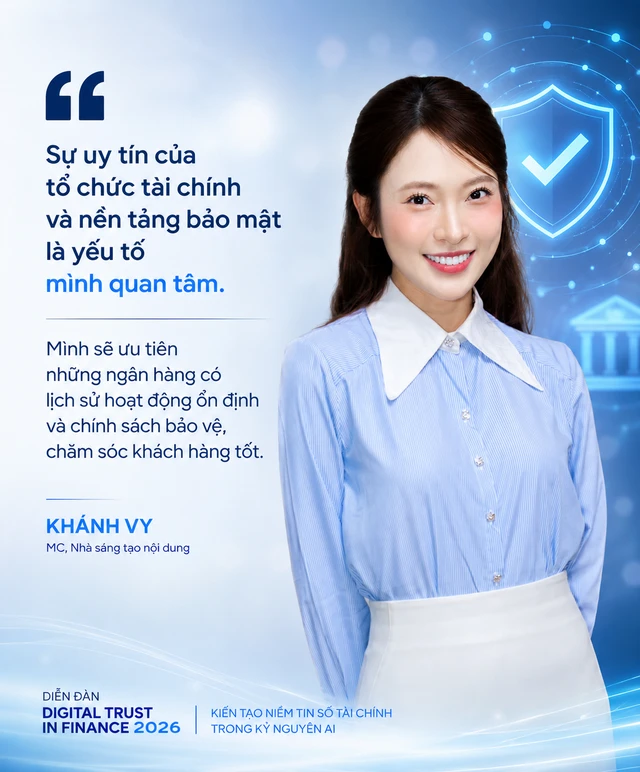 Khánh Vy: “AI có thể giúp quản lý tài chính nhanh hơn, nhưng an toàn vẫn phải là ưu tiên” Khánh Vy: “AI có thể giúp quản lý tài chính nhanh hơn, nhưng an toàn vẫn phải là ưu tiên”