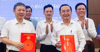 Ký kết quy chế phối hợp giữa Ban Tuyên giáo và Dân vận Thành ủy với Sở Văn hóa và Thể thao TP.HCM