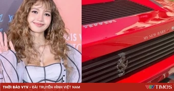 Lisa gây chú ý khi khoe “xế hộp” mới trên mạng xã hội