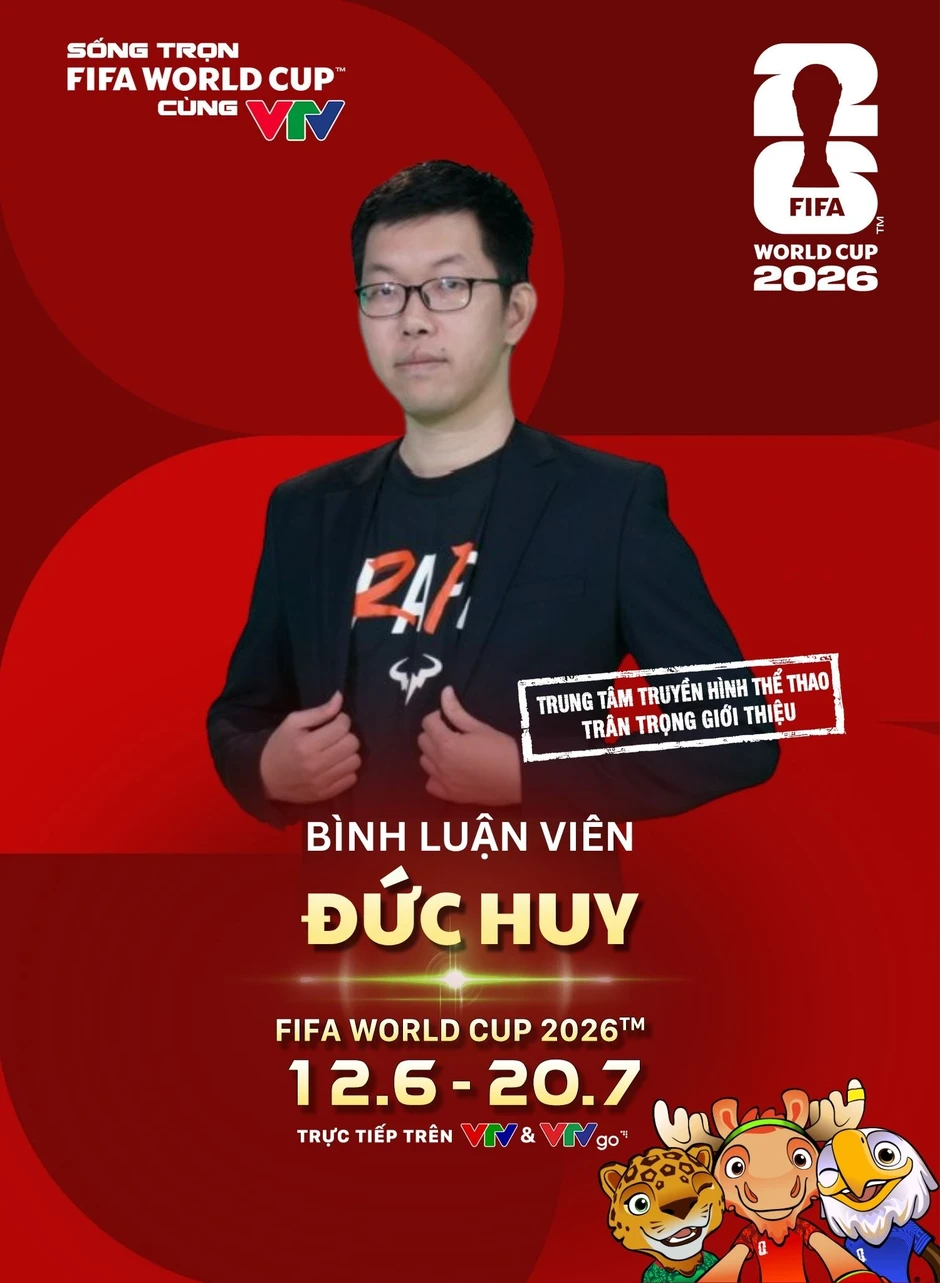 Lộ diện 9 Bình luận viên 'cực cháy' tiếp theo của FIFA World Cup 2026™ trên VTV Lộ diện 9 Bình luận viên 'cực cháy' tiếp theo của FIFA World Cup 2026™ trên VTV