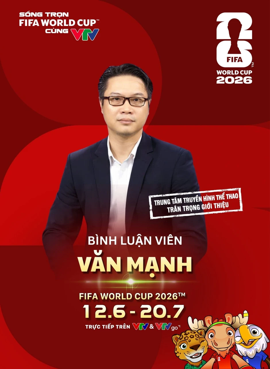 Lộ diện 9 Bình luận viên 'cực cháy' tiếp theo của FIFA World Cup 2026™ trên VTV Lộ diện 9 Bình luận viên 'cực cháy' tiếp theo của FIFA World Cup 2026™ trên VTV
