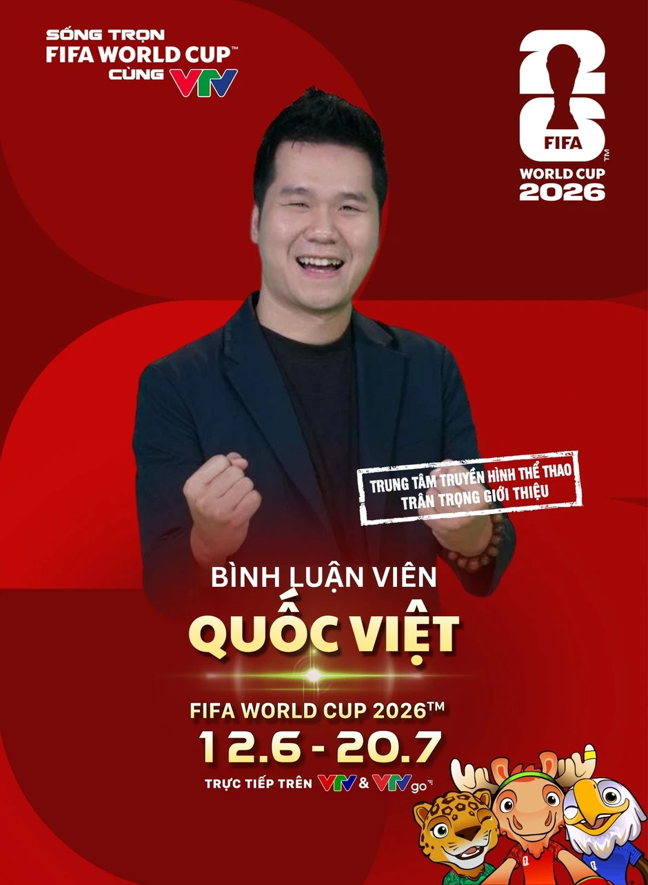 Lộ diện 9 Bình luận viên 'cực cháy' tiếp theo của FIFA World Cup 2026™ trên VTV Lộ diện 9 Bình luận viên 'cực cháy' tiếp theo của FIFA World Cup 2026™ trên VTV