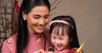 'Mỹ nhân ăn chay' Trương Thị May công khai con gái
