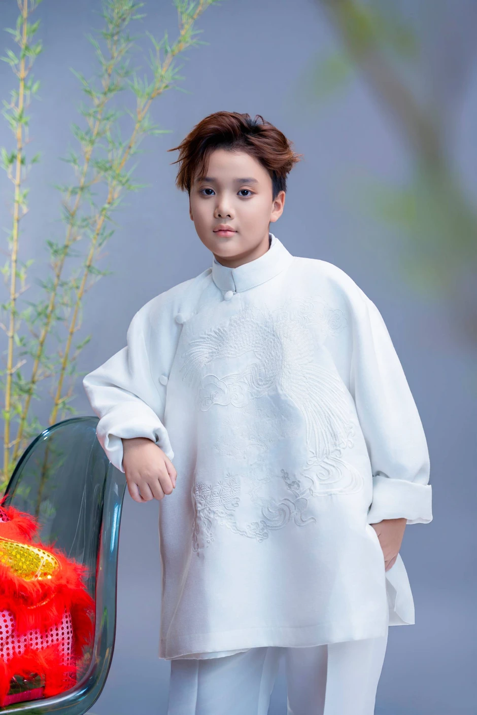 Mẫu nhí Tuấn Khải làm mới hình ảnh với thiết kế của Trương Thanh Long