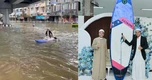 MC đám cưới chèo thuyền vượt đèn đỏ giữa ngày Bangkok ngập lụt, cảnh sát giao thông nói 1 câu hút 17 triệu người