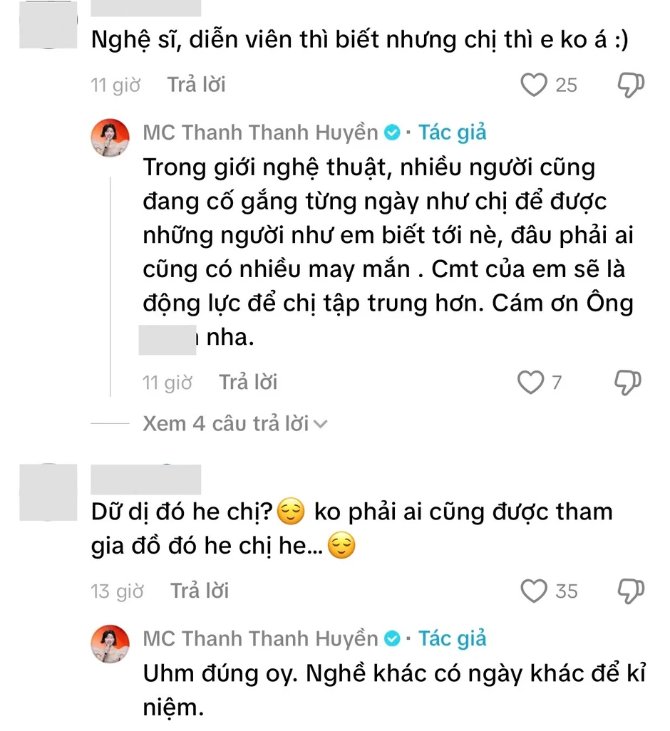 MC Thanh Thanh Huyền gây tranh cãi với phát ngôn về giỗ Tổ ngành Sân khấu MC Thanh Thanh Huyền gây tranh cãi với phát ngôn về giỗ Tổ ngành Sân khấu