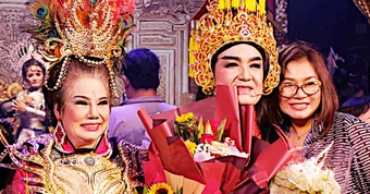 Minh Tâm, Tài Lương về nước quay video cải lương Trung liệt Dương gia tướng