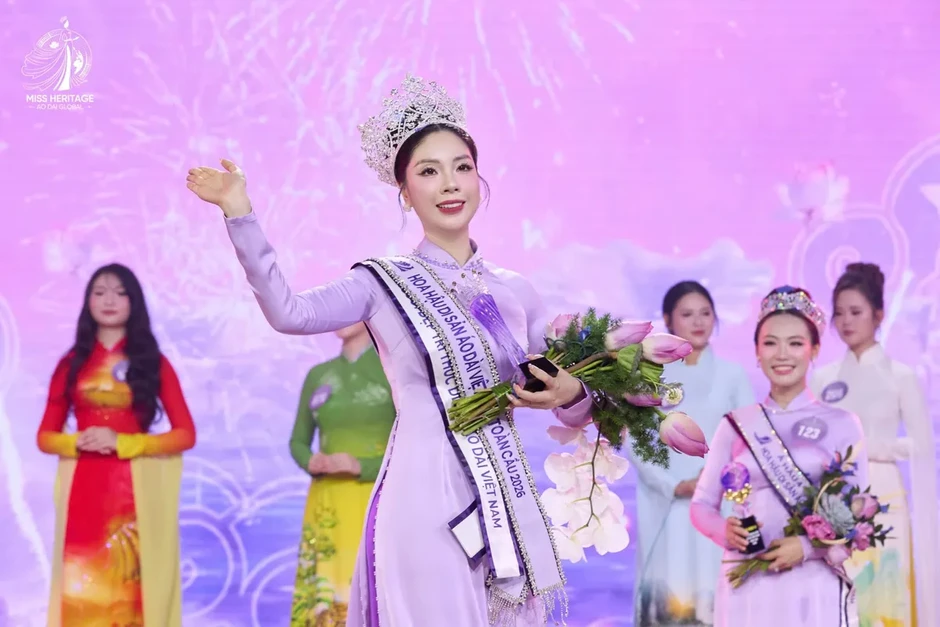 Miss Ao dai Global Heritage 2026 đã tìm ra người đẹp chiến thắng, lan tỏa vẻ đẹp của tà áo dài Miss Ao dai Global Heritage 2026 đã tìm ra người đẹp chiến thắng, lan tỏa vẻ đẹp của tà áo dài