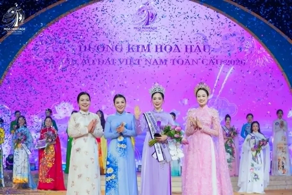 Miss Ao dai Global Heritage 2026 đã tìm ra người đẹp chiến thắng, lan tỏa vẻ đẹp của tà áo dài Miss Ao dai Global Heritage 2026 đã tìm ra người đẹp chiến thắng, lan tỏa vẻ đẹp của tà áo dài
