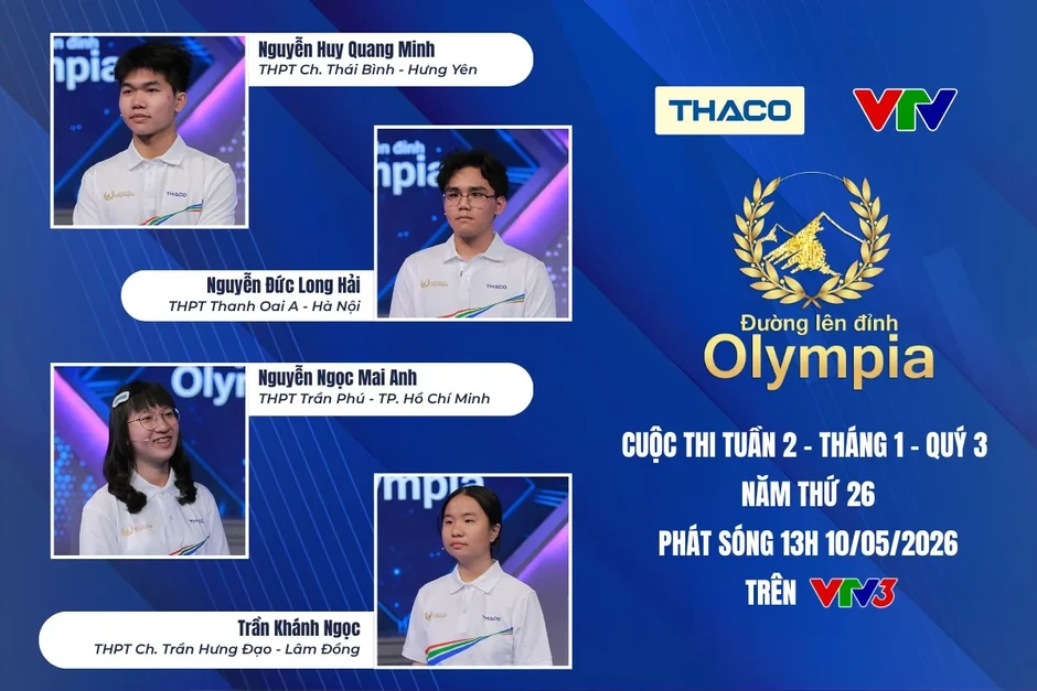 Nam sinh Hưng Yên tự tin giành vòng nguyệt quế Đường lên đỉnh Olympia