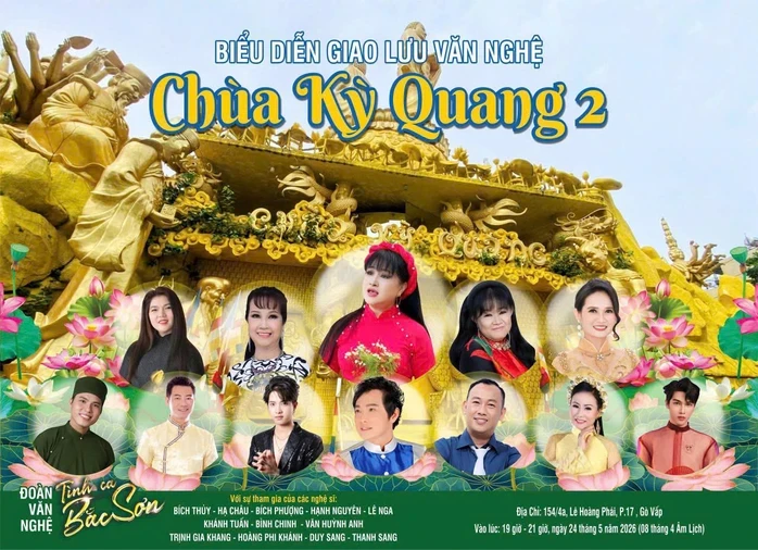 Nghệ sĩ Bích Thủy với 4 suất diễn văn nghệ mùa Phật đản Nghệ sĩ Bích Thủy với 4 suất diễn văn nghệ mùa Phật đản