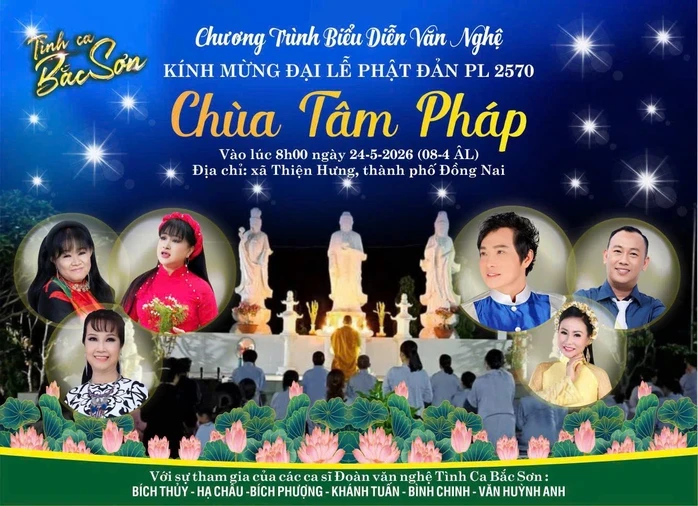 Nghệ sĩ Bích Thủy với 4 suất diễn văn nghệ mùa Phật đản Nghệ sĩ Bích Thủy với 4 suất diễn văn nghệ mùa Phật đản