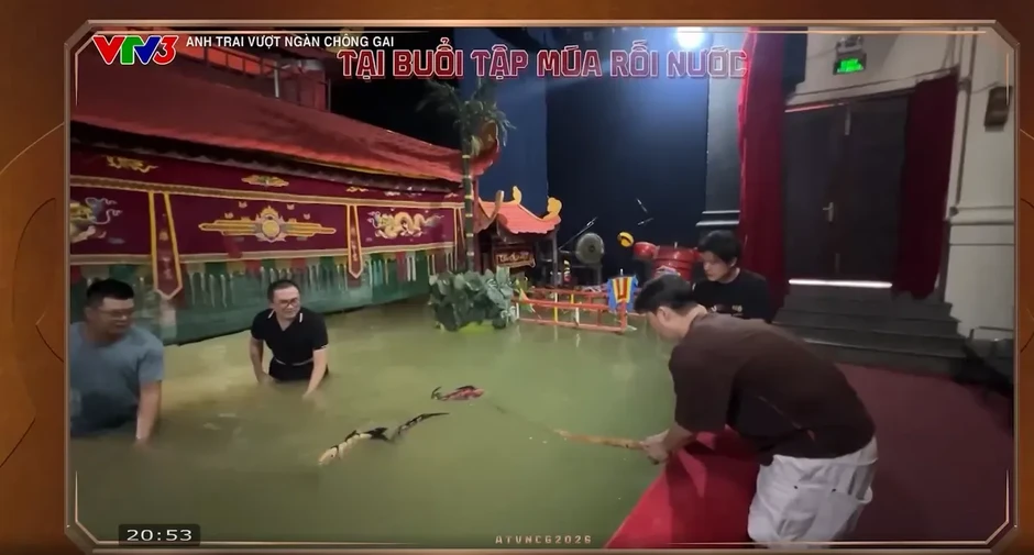 Nghệ thuật múa rối nước truyền thống được tôn vinh trên sân khấu Anh trai vượt ngàn chông gai 2026 Nghệ thuật múa rối nước truyền thống được tôn vinh trên sân khấu Anh trai vượt ngàn chông gai 2026
