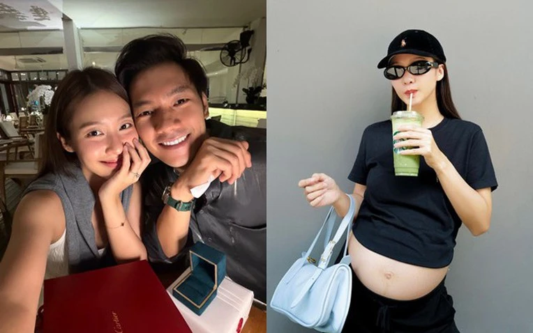 Nhan Phúc Vinh chăm Khả Ngân như “chăm em bé”, xin phép vợ bầu đi leo núi mà tình cỡ này Nhan Phúc Vinh chăm Khả Ngân như “chăm em bé”, xin phép vợ bầu đi leo núi mà tình cỡ này