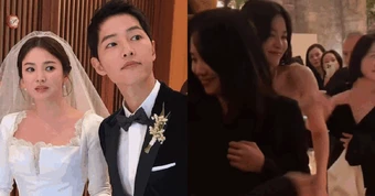 Nhan sắc thật của Song Hye Kyo ở tuổi 45 vừa bị lộ tại sự kiện ở Pháp