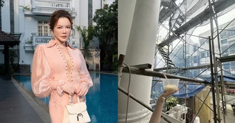 Nữ diễn viên SN 1982 chưa chồng xây biệt thự mặt tiền, vừa ăn xôi, vừa giám sát