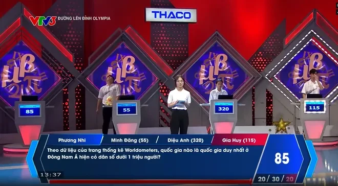 Nữ sinh Chuyên Chu Văn An (Hà Nộ) giành vòng nguyệt quế Đường lên đỉnh Olympia Nữ sinh Chuyên Chu Văn An (Hà Nộ) giành vòng nguyệt quế Đường lên đỉnh Olympia