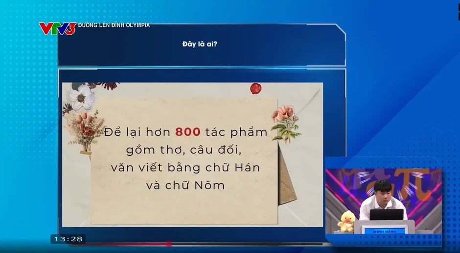 Nữ sinh Chuyên Chu Văn An (Hà Nộ) giành vòng nguyệt quế Đường lên đỉnh Olympia Nữ sinh Chuyên Chu Văn An (Hà Nộ) giành vòng nguyệt quế Đường lên đỉnh Olympia