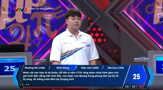 Nữ sinh Chuyên Chu Văn An (Hà Nộ) giành vòng nguyệt quế Đường lên đỉnh Olympia Nữ sinh Chuyên Chu Văn An (Hà Nộ) giành vòng nguyệt quế Đường lên đỉnh Olympia