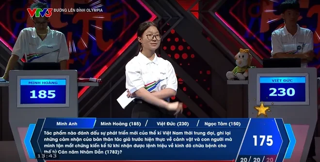 Nữ sinh Hà Nội lội ngược dòng ngoạn mục tại Đường lên đỉnh Olympia Nữ sinh Hà Nội lội ngược dòng ngoạn mục tại Đường lên đỉnh Olympia