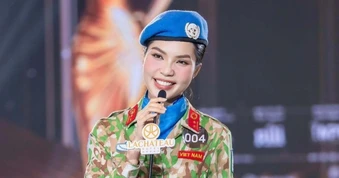 Nữ Trung úy hát bản hit "Còn gì đẹp hơn" gây sốt ở Miss Grand Vietnam 2026