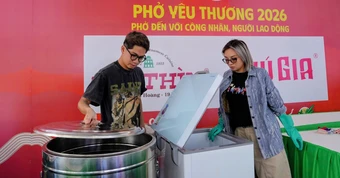 'Phở yêu thương' phục vụ 10.000 tô phở ngày 7 và 8-3 tại xã Bàu Bàng