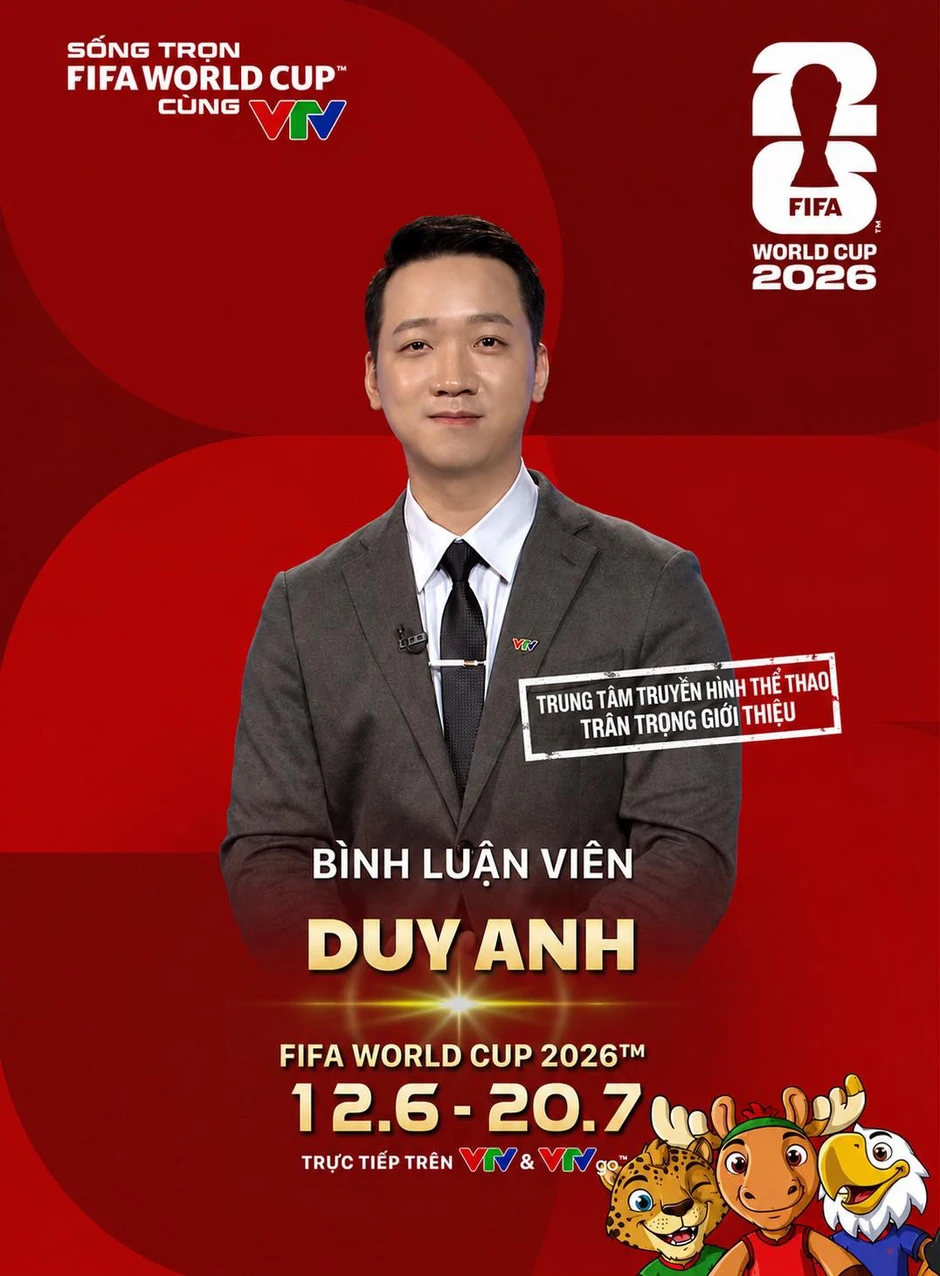 Quang Huy, Anh Quân và dàn bình luận viên bùng nổ của FIFA World Cup 2026™ trên VTV Quang Huy, Anh Quân và dàn bình luận viên bùng nổ của FIFA World Cup 2026™ trên VTV