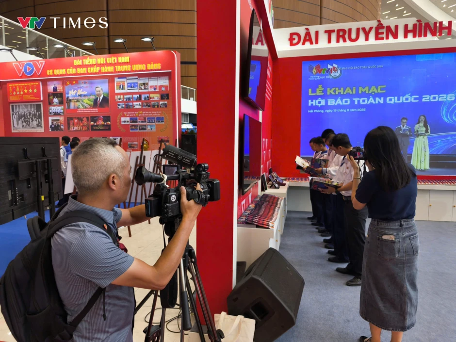 Sức hút từ gian trưng bày của VTV trong ngày đầu Hội Báo toàn quốc 2026 Sức hút từ gian trưng bày của VTV trong ngày đầu Hội Báo toàn quốc 2026