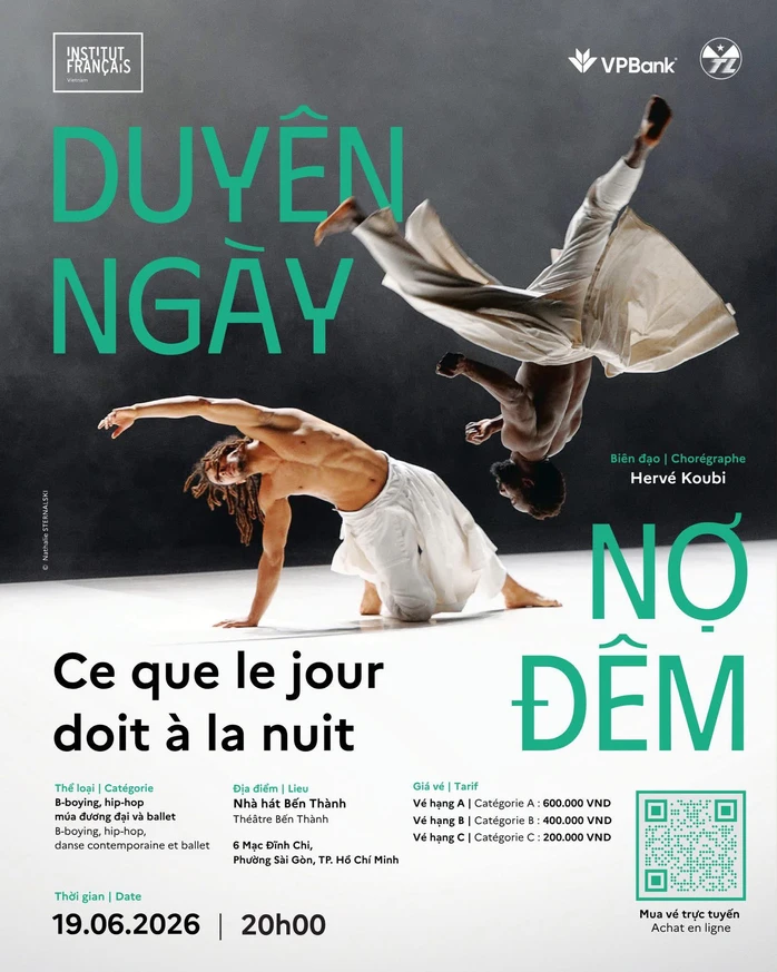 Tác phẩm múa "Duyên ngày nợ đêm" nổi tiếng thế giới công diễn tại TP HCM Tác phẩm múa "Duyên ngày nợ đêm" nổi tiếng thế giới công diễn tại TP HCM