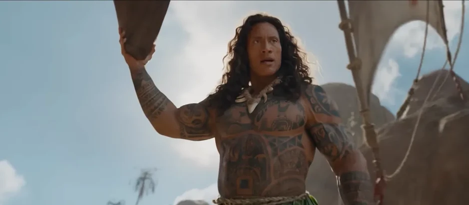 Tạo hình khác lạ của Dwayne Johnson trong 'Moana' gây chú ý Tạo hình khác lạ của Dwayne Johnson trong 'Moana' gây chú ý