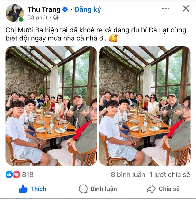 Tình trạng hiện tại của Thu Trang - Tiến Luật Tình trạng hiện tại của Thu Trang - Tiến Luật