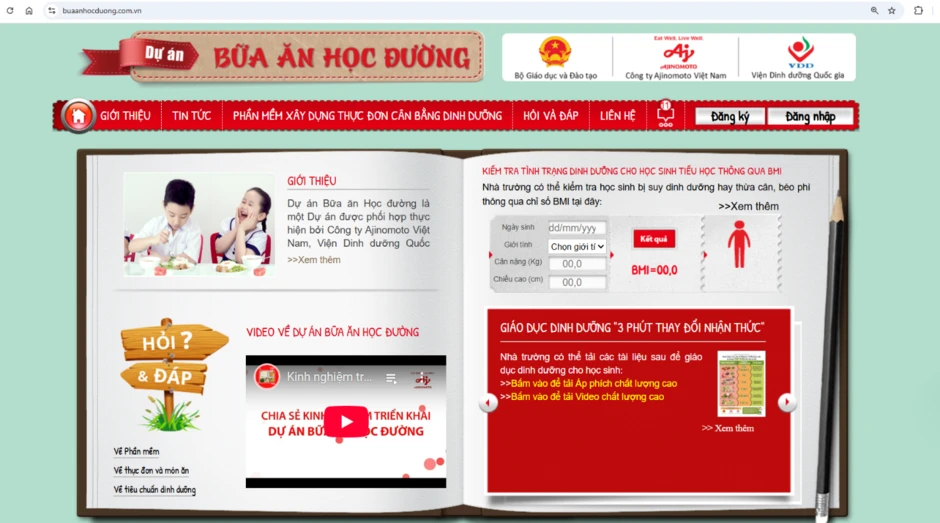 “Bữa ăn học đường” nâng cao dinh dưỡng, lan tỏa ý thức bảo vệ môi trường cho học sinh “Bữa ăn học đường” nâng cao dinh dưỡng, lan tỏa ý thức bảo vệ môi trường cho học sinh