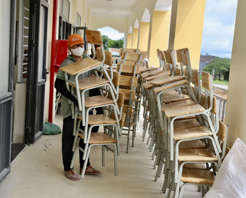 "Chạy nước rút" hoàn thành trường nội trú biên giới trước năm học mới "Chạy nước rút" hoàn thành trường nội trú biên giới trước năm học mới