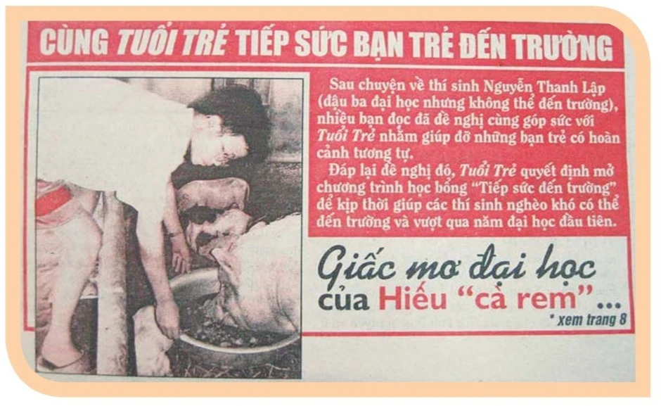 “Tiếp sức đến trường” học bổng khởi hành từ những người làm báo “Tiếp sức đến trường” học bổng khởi hành từ những người làm báo