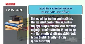 [Video] Dự kiến 15 nhóm ngành được cấp học bổng 37-55 triệu đồng/năm