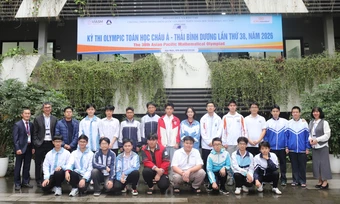 10 thí sinh đạt điểm cao nhất Olympic Toán châu Á - Thái Bình Dương ở Việt Nam