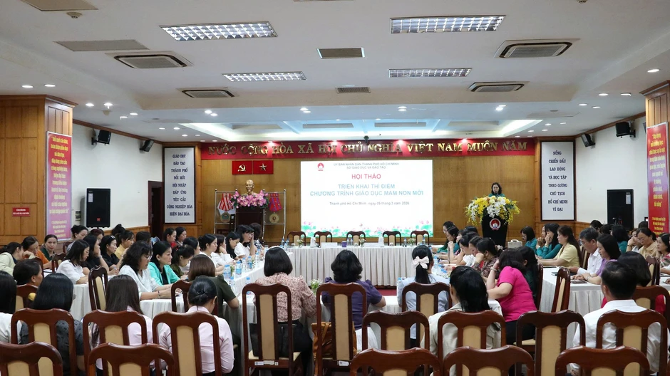 15 trường mầm non TP.HCM thí điểm Chương trình giáo dục mầm non mới năm học 2026-2027 15 trường mầm non TP.HCM thí điểm Chương trình giáo dục mầm non mới năm học 2026-2027