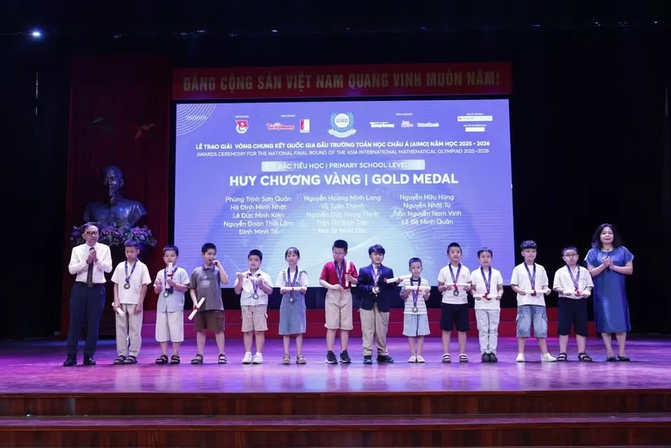 22 tỉnh, thành phố có học sinh đạt giải tại Chung kết quốc gia AIMO