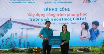 ABBank thêm 'lớp học hạnh phúc' cho trẻ em Gia Lai