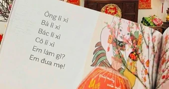 Bài thơ về lì xì ngày Tết gây sốt mạng xã hội