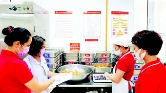 Bảo đảm an toàn thực phẩm tại bếp ăn trường học