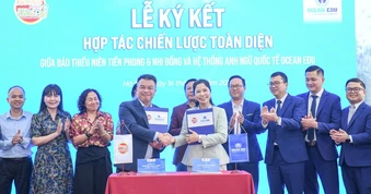Báo Thiếu niên Tiền phong và Nhi đồng ký kết hợp tác chiến lược với Ocean Edu