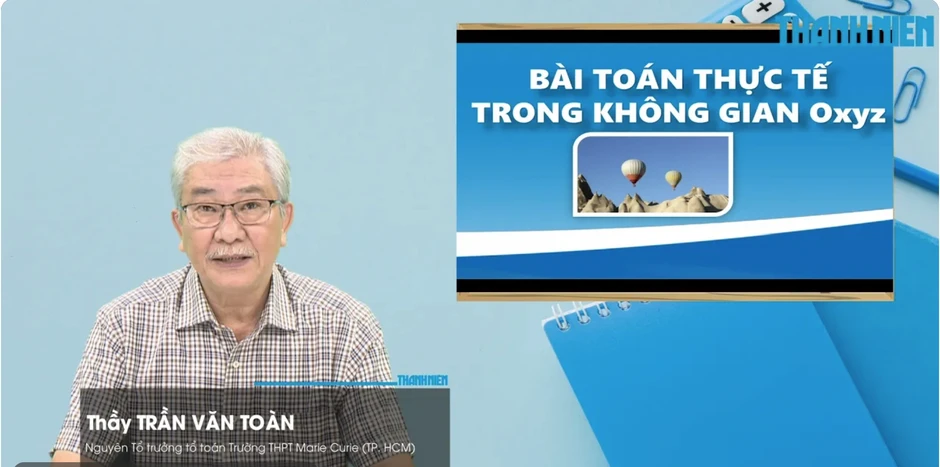 Bí quyết ôn thi tốt nghiệp THPT đạt điểm cao: Bài toán thực tế trong không gian Bí quyết ôn thi tốt nghiệp THPT đạt điểm cao: Bài toán thực tế trong không gian