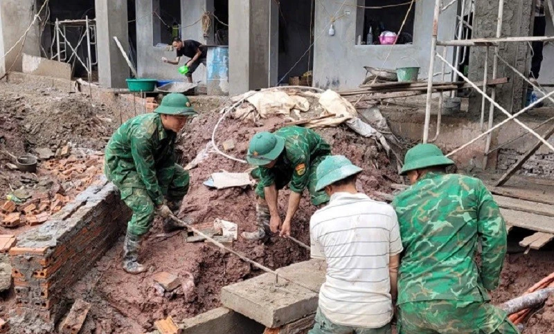 Bộ đội Biên phòng tỉnh Điện Biên hỗ trợ xây dựng, hoàn thiện các trường nội trú liên cấp