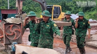 Bộ đội Biên phòng tỉnh Điện Biên hỗ trợ xây dựng, hoàn thiện các trường nội trú liên cấp