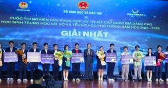 Bộ GD&ĐT: Giải nhất khoa học kỹ thuật quốc gia không đạo văn