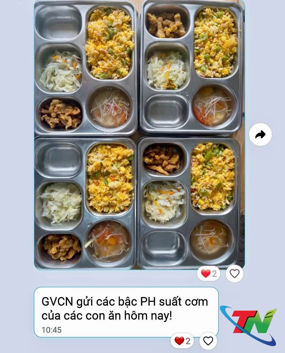 Bữa ăn 25 nghìn đồng của một trường Tiểu học công lập nhận cơn mưa lời khen, đáng khen nhất là tin nhắn cô giáo gửi cho phụ huynh!