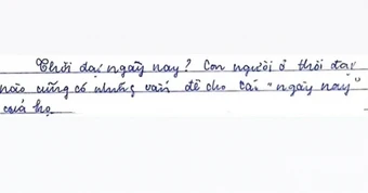Câu văn của một học sinh khiến giáo viên ngỡ ngàng, nhiều người phải thốt lên: Đọc xong mà thấy muôn kiếp nhân sinh!