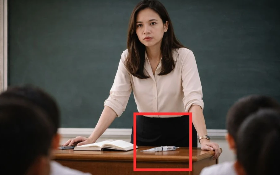 Chiếc kim tiêm trong lớp học của cô giáo ở TP.HCM khiến phụ huynh giật thột: Vừa nhẫn tâm, vừa quái gở! Chiếc kim tiêm trong lớp học của cô giáo ở TP.HCM khiến phụ huynh giật thột: Vừa nhẫn tâm, vừa quái gở!
