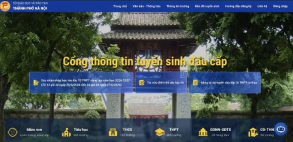 Chiều nay (25/6), học sinh Hà Nội bắt đầu xác nhận nhập học lớp 10 Chiều nay (25/6), học sinh Hà Nội bắt đầu xác nhận nhập học lớp 10